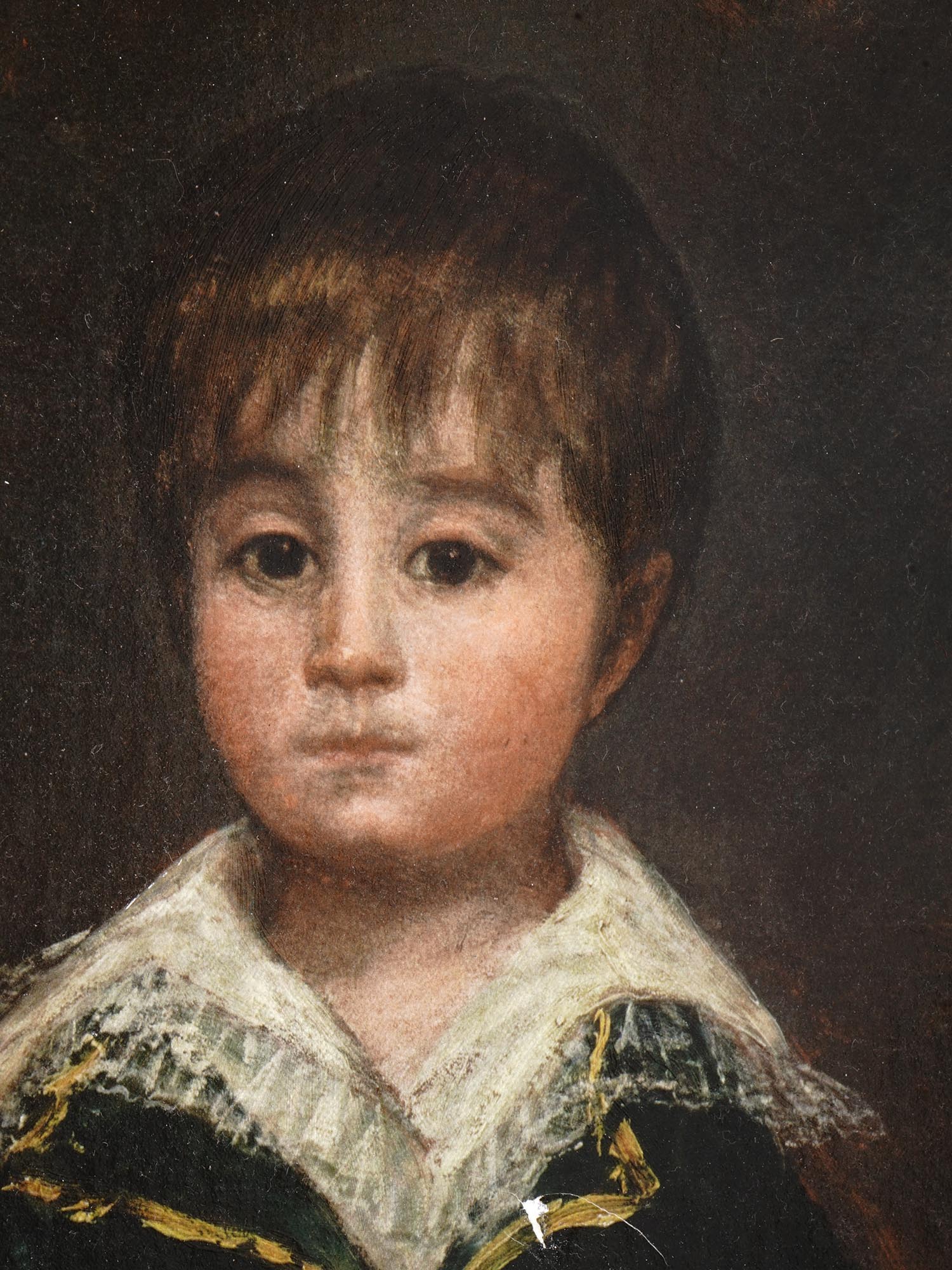 FRAMED PRINT ON CANVAS CHILD PORTRAIT AFTER GOYA PIC-2